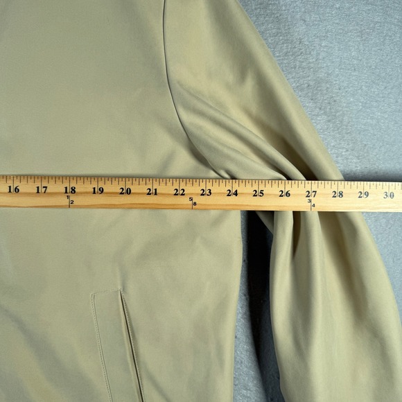 Vintage Perry Ellis Mens Khaki Full Zip Lined Harrington Jacket Size Large - Picture 5 of 16